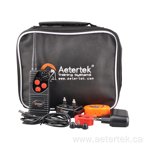 Aetertek AT-216D dog shock collar with 2 receivers